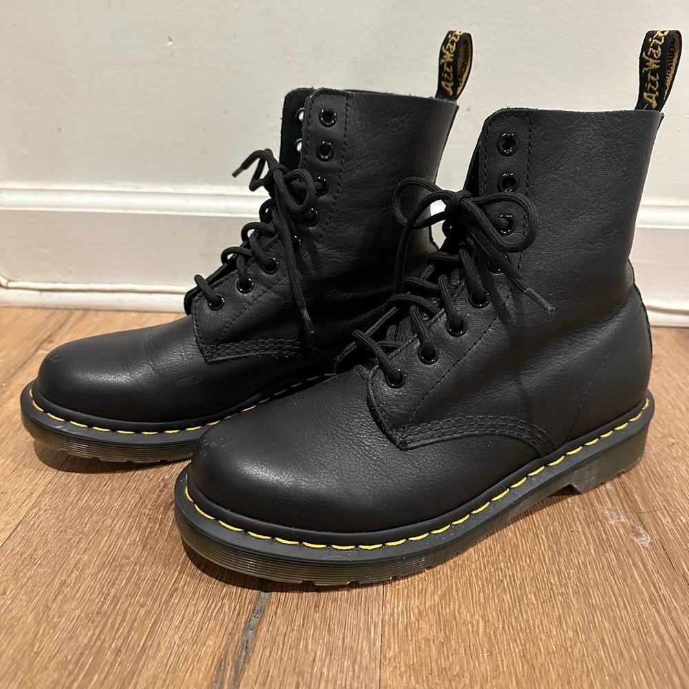 Dr. Martens 1460 Pascal Boot - Smooth Black. Like new, worn once.